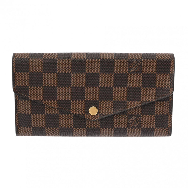 LOUIS VUITTON ルイヴィトン ダミエ ポルトフォイユ サラ  ブラウン N63209 ユニセックス ダミエキャンバス 長財布 ABランク 中古 銀蔵