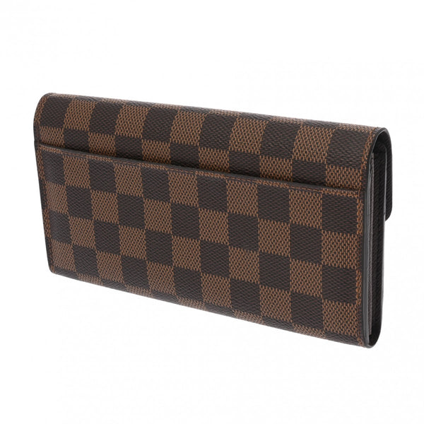 LOUIS VUITTON ルイヴィトン ダミエ ポルトフォイユ サラ  ブラウン N63209 ユニセックス ダミエキャンバス 長財布 ABランク 中古 銀蔵