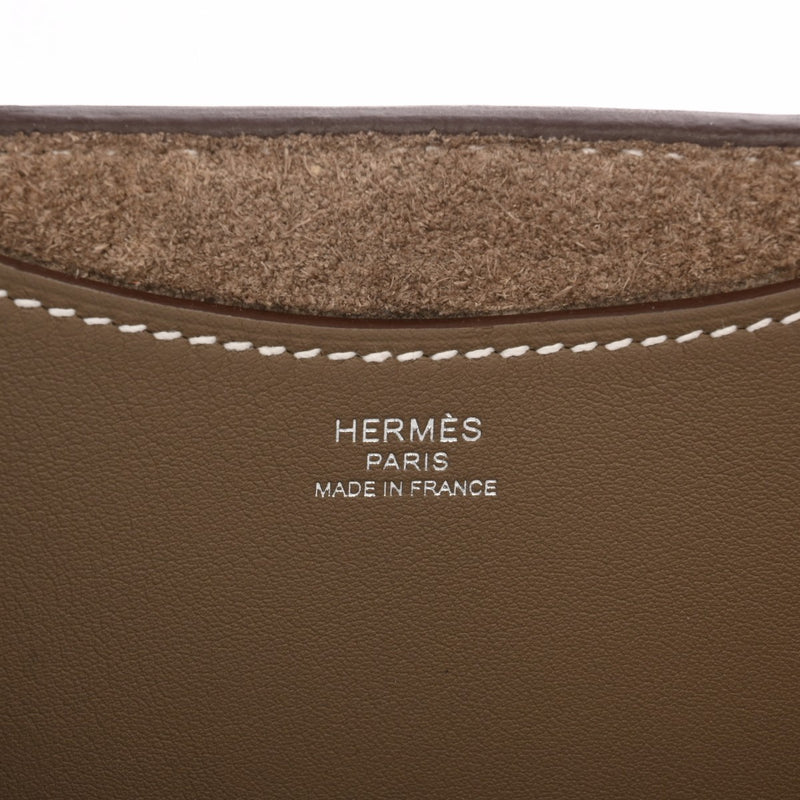 HERMES エルメス インザループ 18 エトゥープ - B刻印(2023年頃) レディース トリヨンクレマンス ハンドバッグ 新同 中古 銀蔵