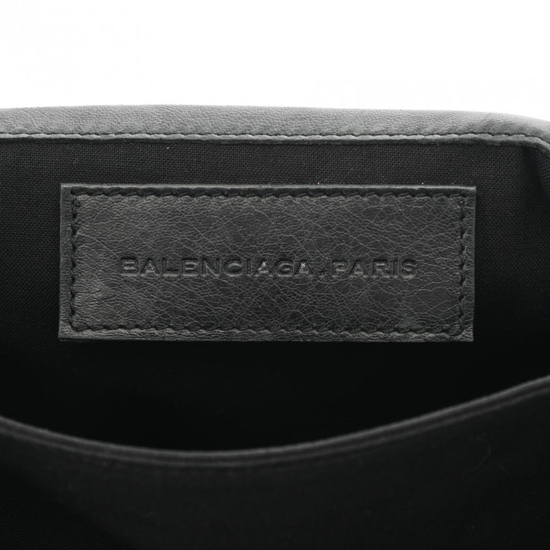 BALENCIAGA バレンシアガ ジャイアントカバード エンベロープ ブラック 2045340 ユニセックス レザー クラッチバッグ Bランク 中古 銀蔵