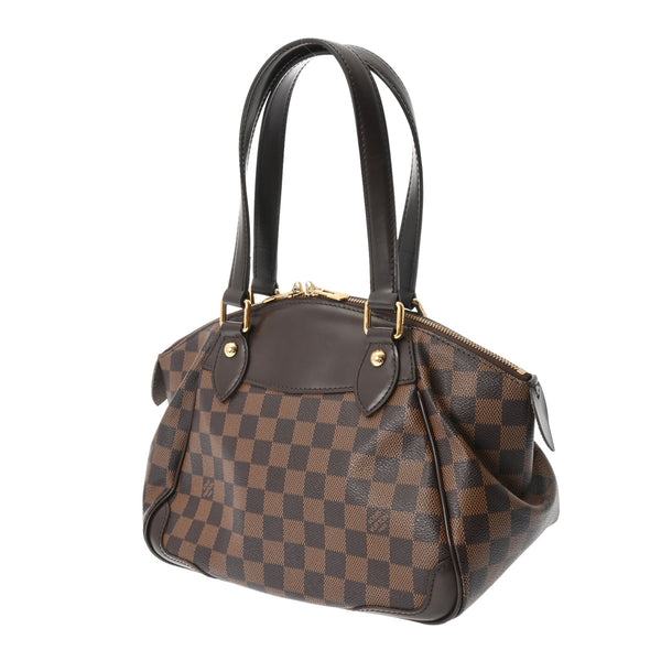 LOUIS VUITTON ルイヴィトン ダミエ ヴェローナ PM ブラウン N41117 レディース ダミエキャンバス ハンドバッグ ABランク 中古 銀蔵