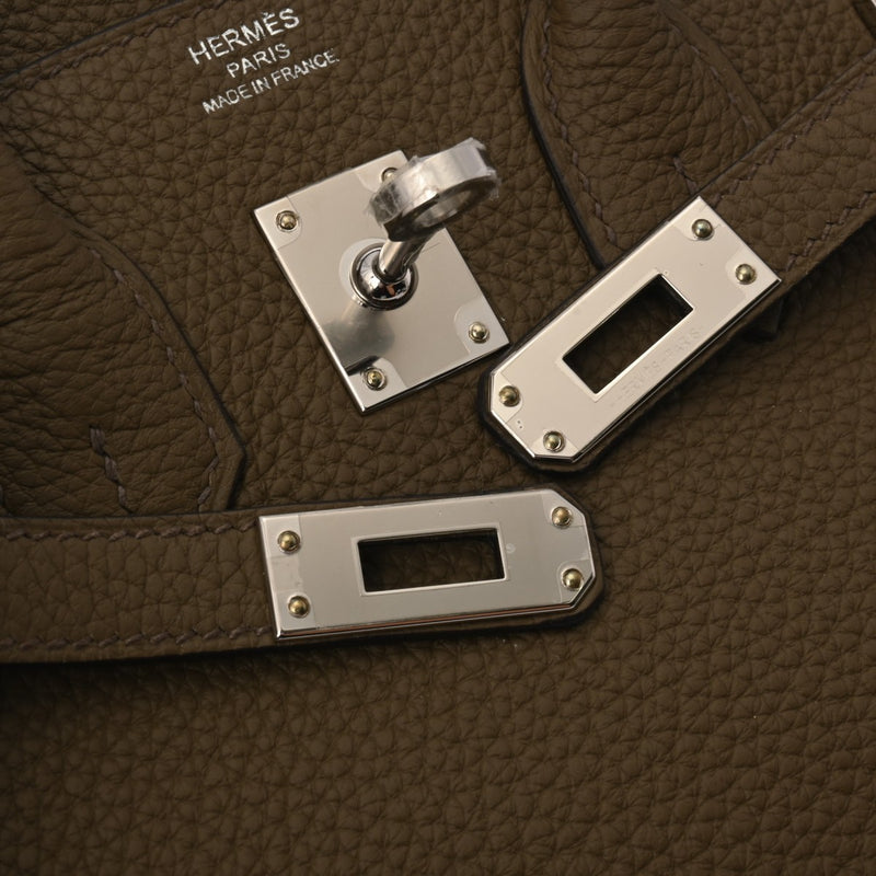 HERMES エルメス バーキン 25 ツンドラ B刻印(2023年頃) レディース トゴ ハンドバッグ 新同 中古 銀蔵