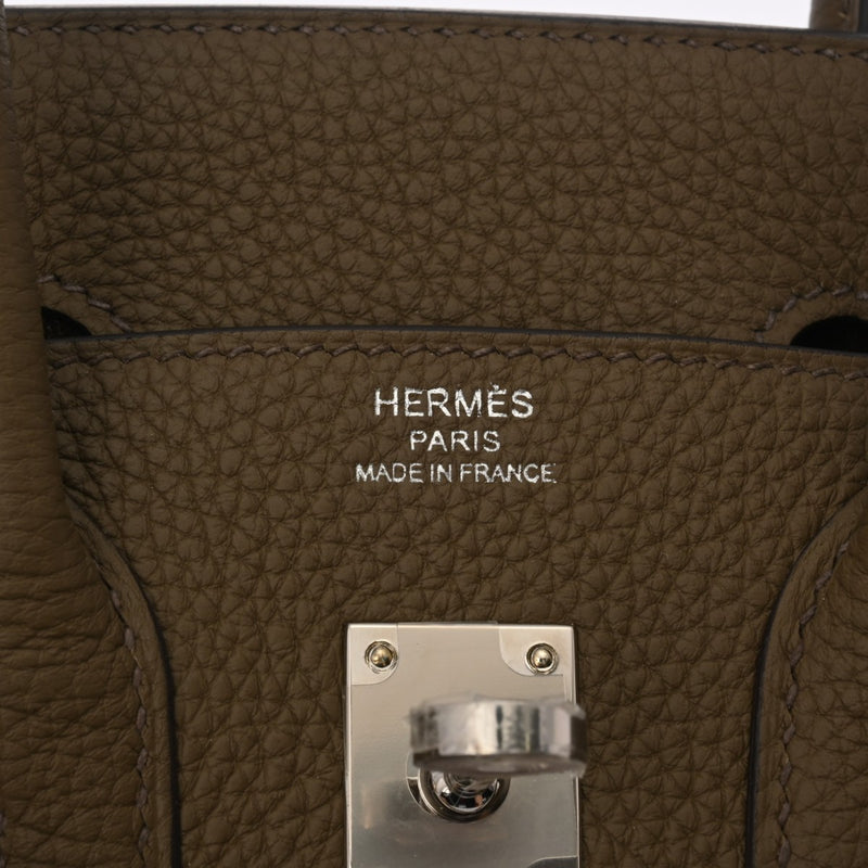 HERMES エルメス バーキン 25 ツンドラ B刻印(2023年頃) レディース トゴ ハンドバッグ 新同 中古 銀蔵