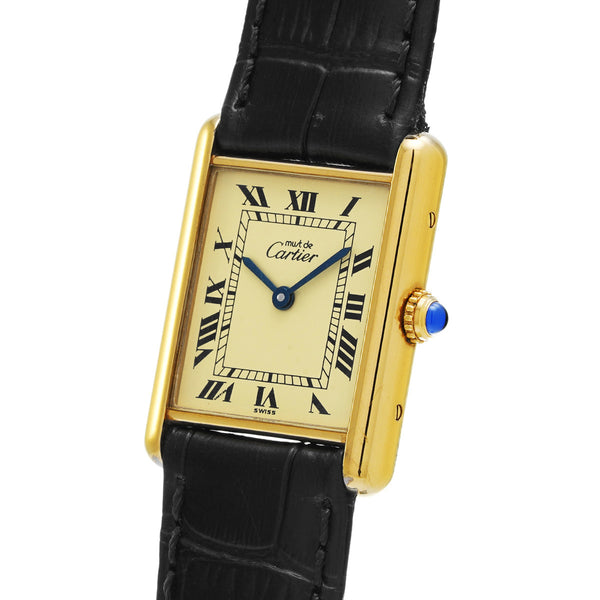 CARTIER カルティエ マストタンク LM W1002753 レディース 腕時計 クォーツ Aランク 中古 銀蔵