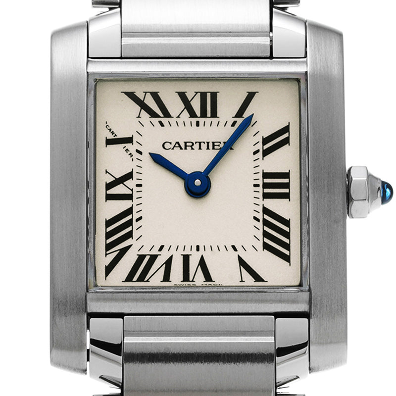 CARTIER カルティエ タンクフランセーズ SM W51008Q3 レディース 腕時計 クォーツ Aランク 中古 銀蔵