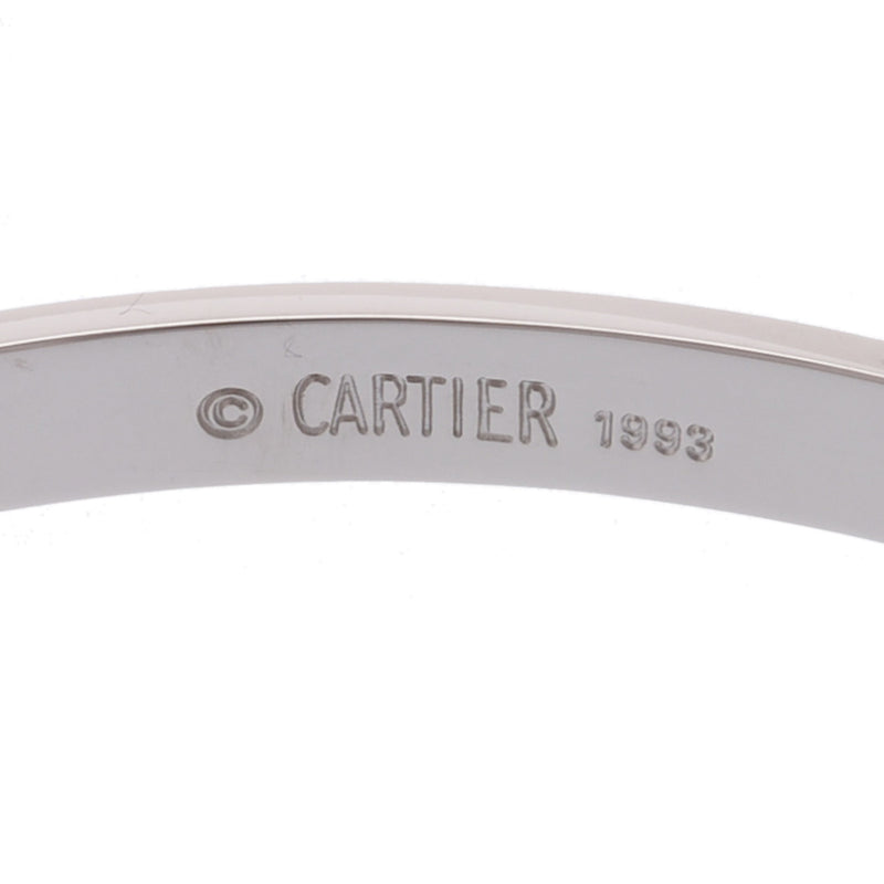 CARTIER カルティエ ラブ ブレスレット メンズ ホワイトゴールド ブレスレット Aランク 中古 銀蔵