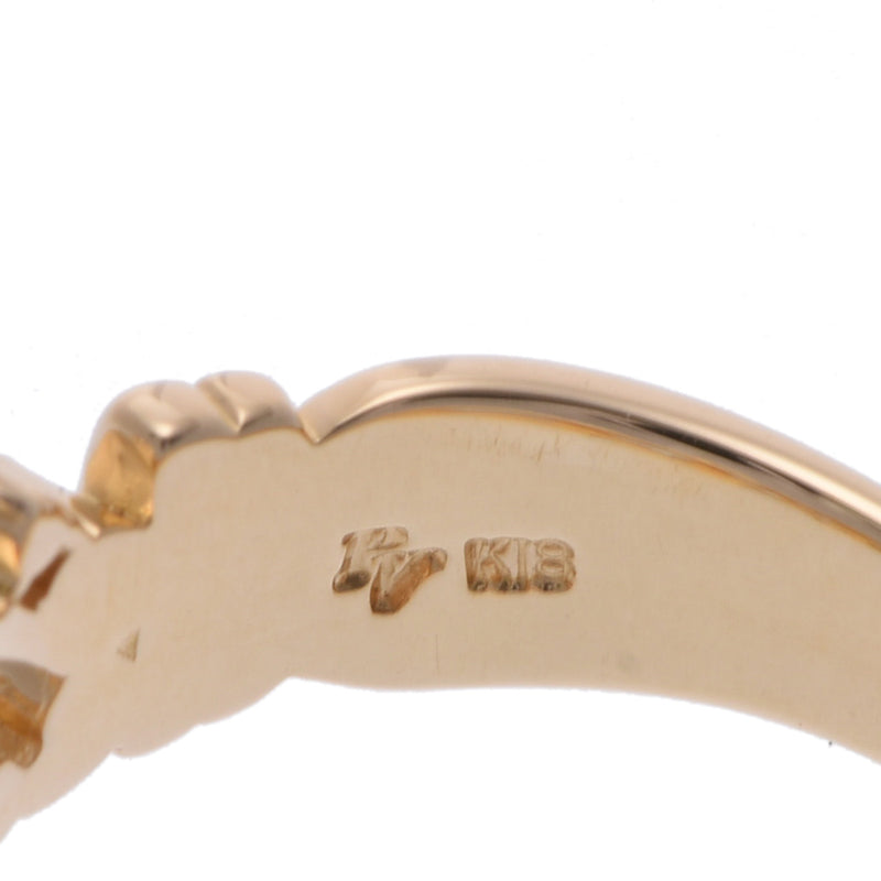 Ponte Vecchio ポンテヴェキオ ト音記号 音符 ハートモチーフ ダイヤ 9号 レディース K18イエローゴールド リング・指輪 Aランク 中古 銀蔵