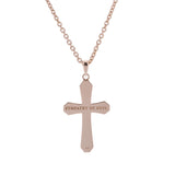 Sympathy of Soul シンパシーオブソウル クロスネックレス 色石 ダイヤ ユニセックス K18ピンクゴールド PG ネックレス Aランク 中古 銀蔵