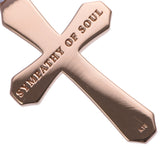 Sympathy of Soul シンパシーオブソウル クロスネックレス 色石 ダイヤ ユニセックス K18ピンクゴールド PG ネックレス Aランク 中古 銀蔵