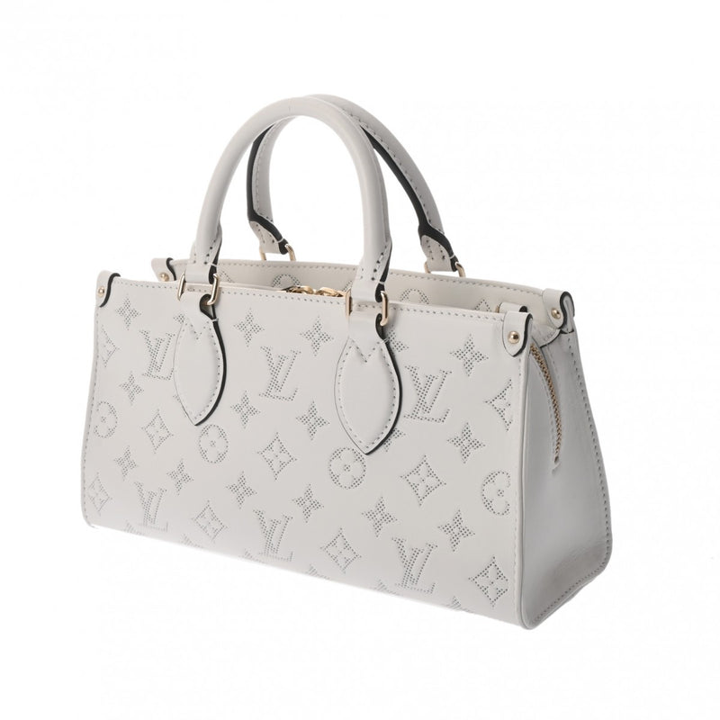 LOUIS VUITTON ルイヴィトン モノグラム オンザゴー EW 2WAY ホワイト M11274 レディース カーフ ハンドバッグ ABランク 中古 銀蔵