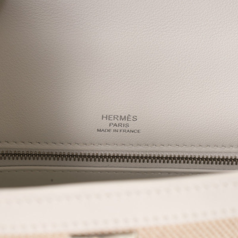 HERMES エルメス ケリー 25 外縫い 2WAY エクリュ/ニューホワイト B刻印(2023年頃) レディース トワルアッシュ/ヴォースイフト ハンドバッグ 新同 中古 銀蔵