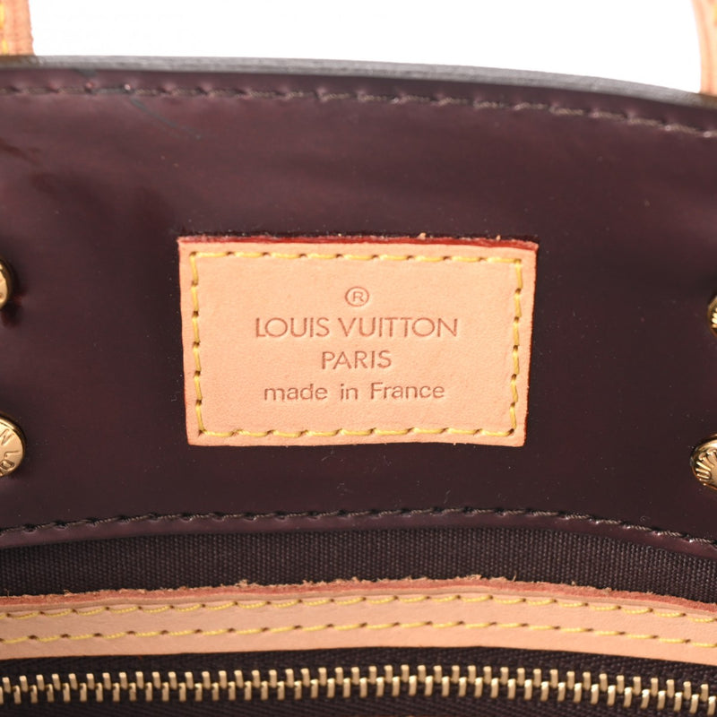 LOUIS VUITTON ルイヴィトン ヴェルニ リード PM アマラント M91993 レディース モノグラムヴェルニ ハンドバッグ Aランク 中古 銀蔵