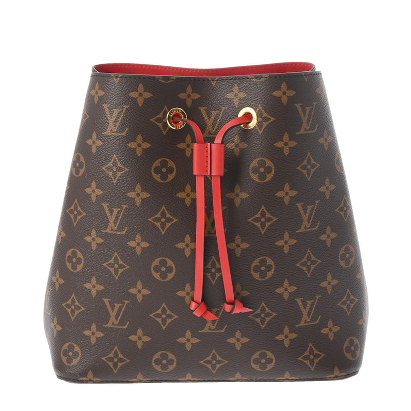 LOUIS VUITTON ルイヴィトン モノグラム ネオノエ ブラウン/コクリコ M43985 レディース モノグラムキャンバス ショルダーバッグ Aランク 中古 銀蔵