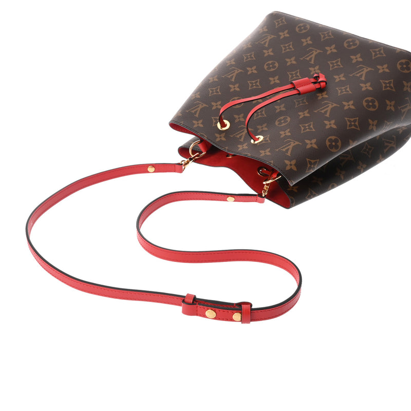 LOUIS VUITTON ルイヴィトン モノグラム ネオノエ ブラウン/コクリコ M43985 レディース モノグラムキャンバス ショルダーバッグ Aランク 中古 銀蔵