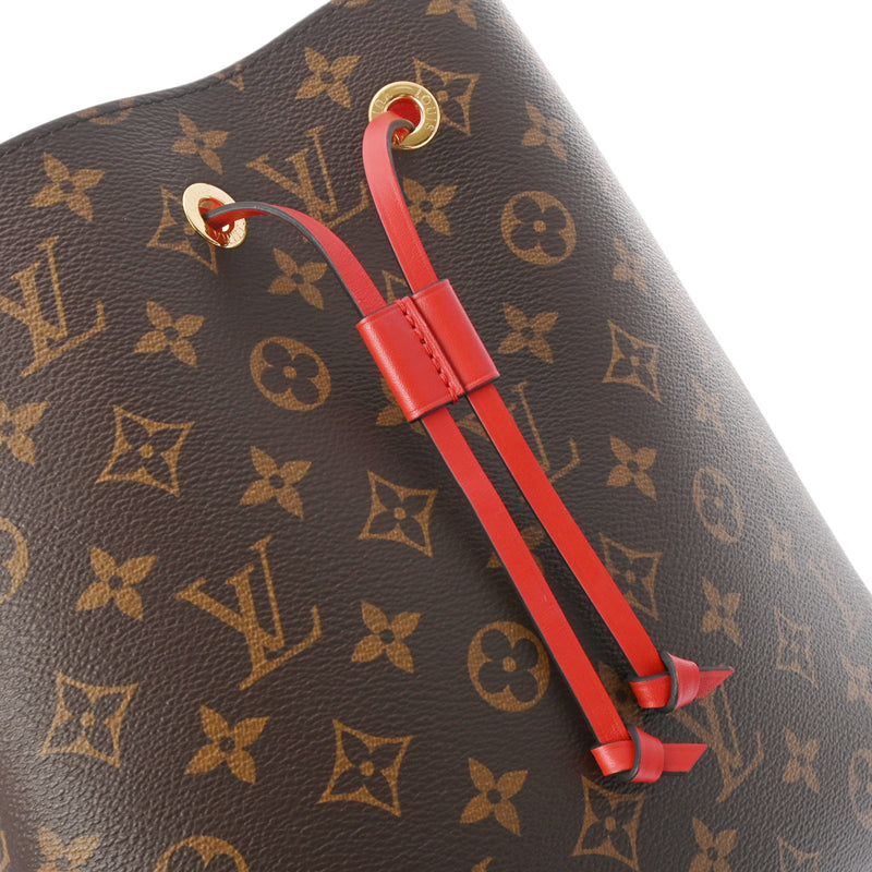 LOUIS VUITTON ルイヴィトン モノグラム ネオノエ ブラウン/コクリコ M43985 レディース モノグラムキャンバス ショルダーバッグ Aランク 中古 銀蔵