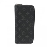 LOUIS VUITTON ルイヴィトン モノグラムエクリプス ジッピーウォレットヴェルティカル 黒 M62295 メンズ モノグラムキャンバス 長財布 ABランク 中古 銀蔵