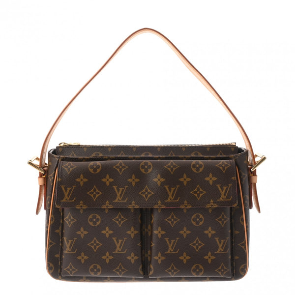 LOUIS VUITTON ルイヴィトン モノグラム ヴィバシテ GM セミショルダー ブラウン M51163 レディース モノグラムキャンバス ハンドバッグ ABランク 中古 銀蔵