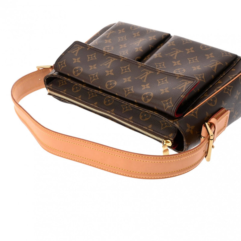 LOUIS VUITTON ルイヴィトン モノグラム ヴィバシテ GM セミショルダー ブラウン M51163 レディース モノグラムキャンバス ハンドバッグ ABランク 中古 銀蔵