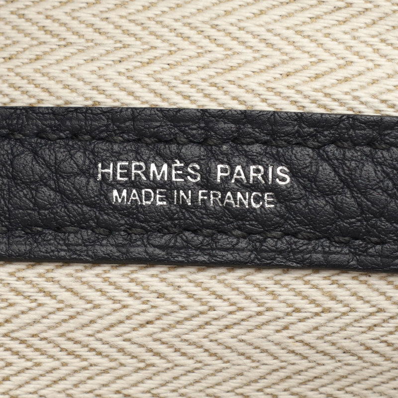 HERMES エルメス ガーデンパーティ PM ブルーインディゴ U刻印(2022年頃) ユニセックス ネゴンダ ハンドバッグ 新同 中古 銀蔵