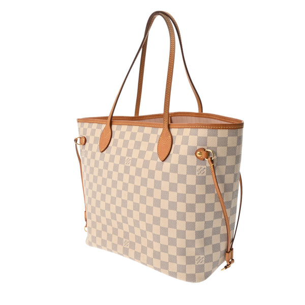 LOUIS VUITTON ルイヴィトン ダミエアズール ネヴァーフル MM ローズバレリーヌ N41605 レディース ダミエアズールキャンバス トートバッグ Bランク 中古 銀蔵