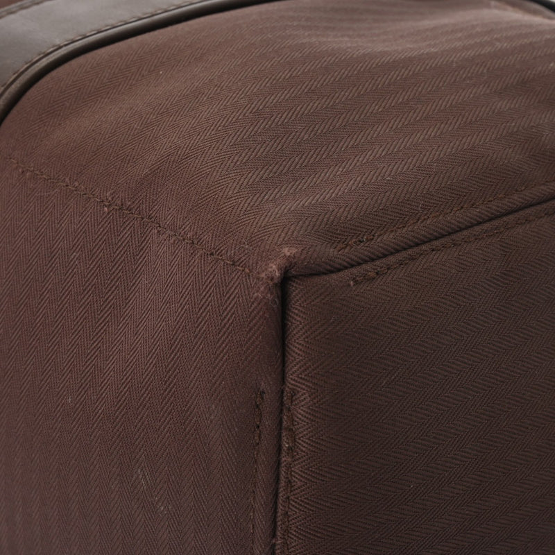 HERMES エルメス アカプルコ MM ブラウン レディース トワルシェブロン ハンドバッグ Bランク 中古 銀蔵