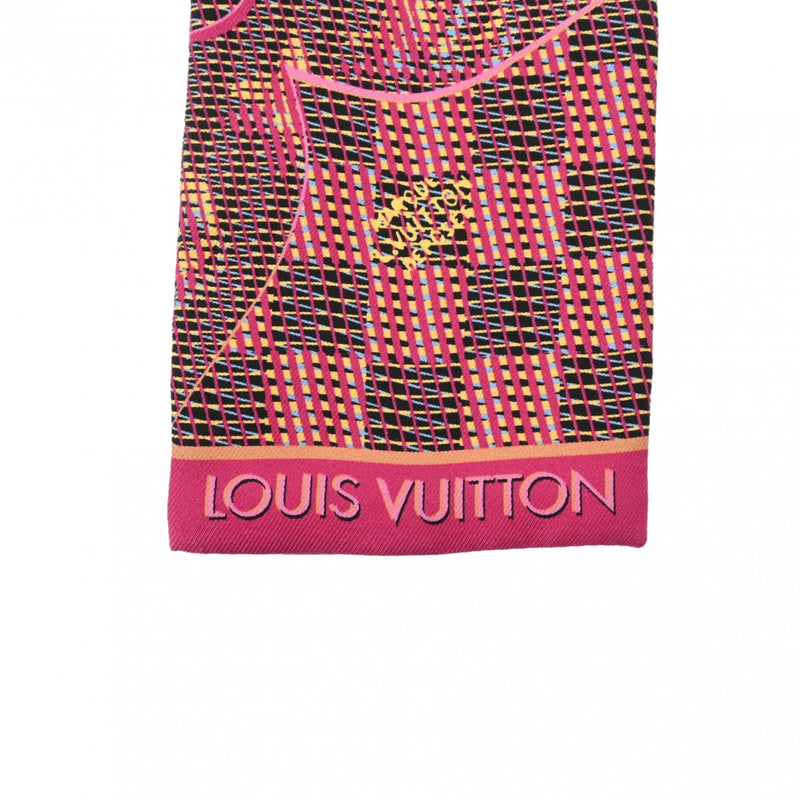 LOUIS VUITTON ルイヴィトン バンドー LVポップ マルチカラー MP2499 レディース シルク100% スカーフ Aランク 中古 銀蔵