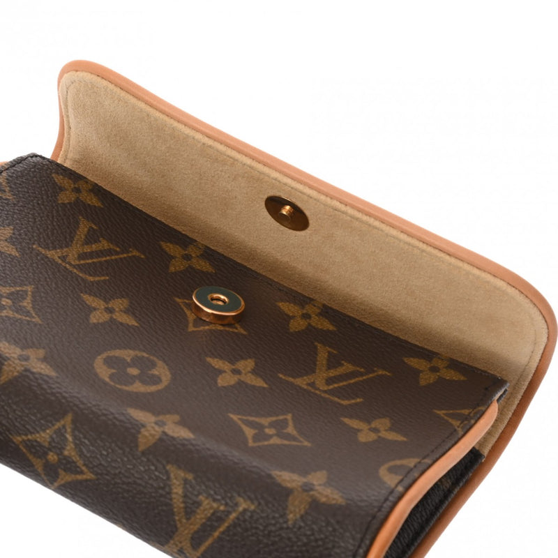 LOUIS VUITTON ルイヴィトン モノグラム ポシェットフロランティーヌ ベルトL ブラウン M51855 レディース モノグラムキャンバス ウエストバッグ ABランク 中古 銀蔵