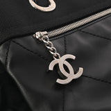 CHANEL シャネル パリビアリッツ トート GM ブラック A34210 レディース レザー キャンバス トートバッグ ABランク 中古 銀蔵