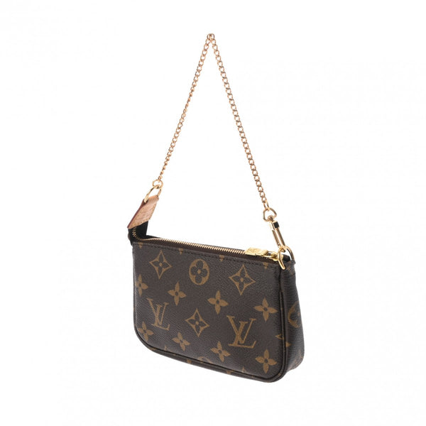 LOUIS VUITTON ルイヴィトン モノグラム ミニ ポシェット アクセソワール ブラウン M58009 レディース モノグラムキャンバス アクセサリーポーチ ABランク 中古 銀蔵