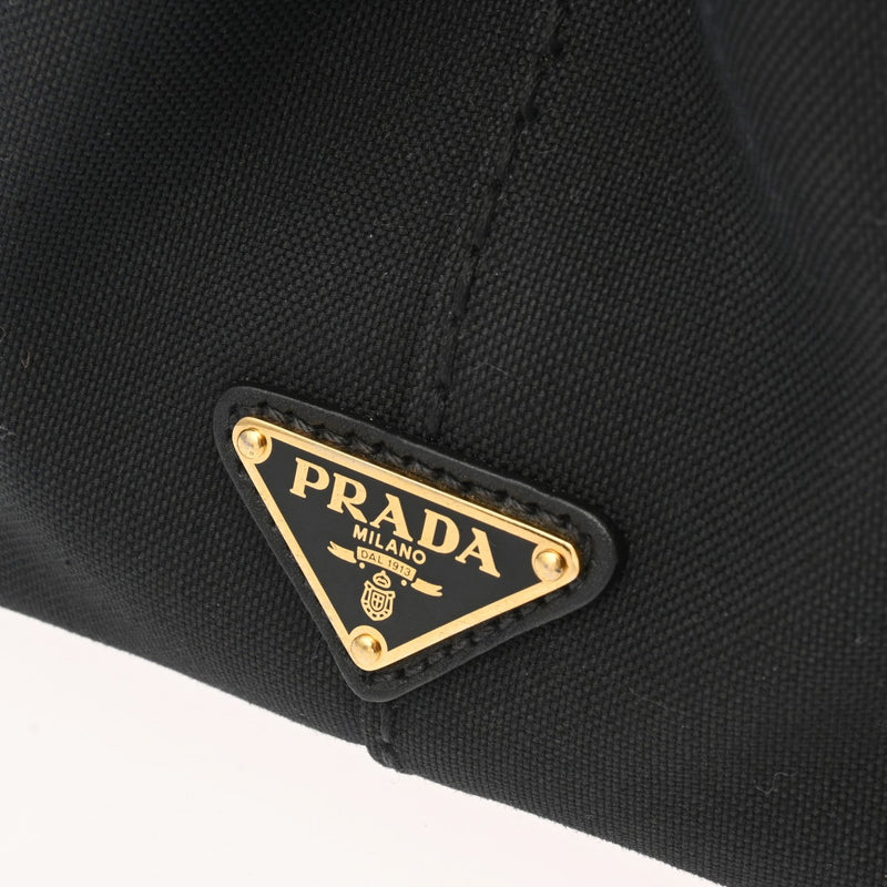 PRADA プラダ カナパ ミニ ブラック 1BG155 レディース キャンバス ハンドバッグ ABランク 中古 銀蔵