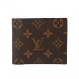 LOUIS VUITTON ルイヴィトン モノグラム ポルトフォイユ マルコ ブラウン M62288 メンズ モノグラムキャンバス 二つ折り財布 Aランク 中古 銀蔵