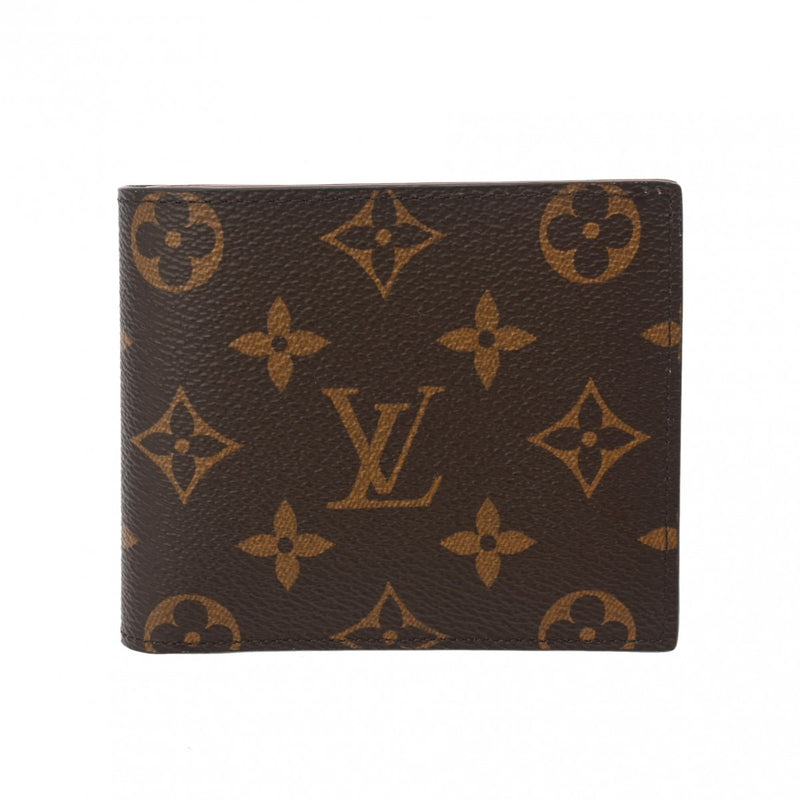 LOUIS VUITTON ルイヴィトン モノグラム ポルトフォイユ マルコ ブラウン M62288 メンズ モノグラムキャンバス 二つ折り財布 Aランク 中古 銀蔵