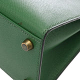 HERMES エルメス ミニケリー グリーン ○V刻印(1992年頃) レディース クシュベル 2WAYバッグ ABランク 中古 銀蔵