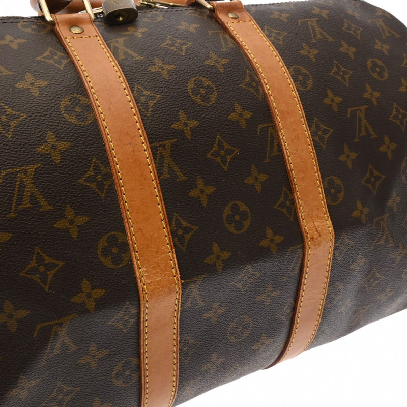 LOUIS VUITTON ルイヴィトン モノグラム キーポル 45 ブラウン M41428 ユニセックス モノグラムキャンバス ボストンバッグ Bランク 中古 銀蔵