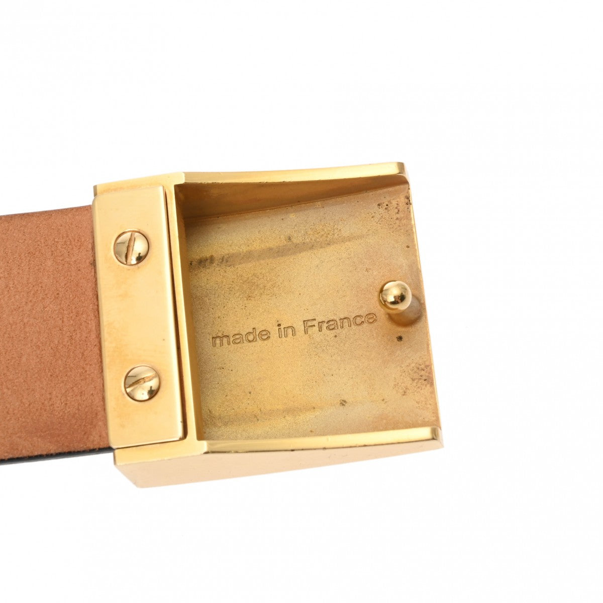 ルイヴィトンサンチュールキャレ ゴールドバックル ブラック メンズ