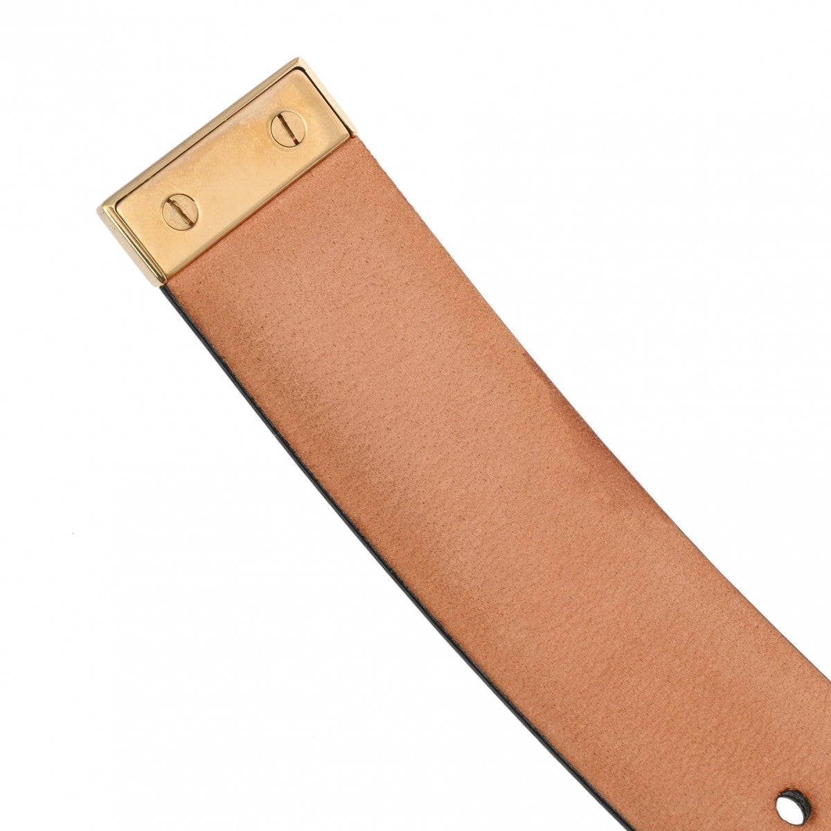 ルイヴィトンサンチュールキャレ ゴールドバックル ブラック メンズ