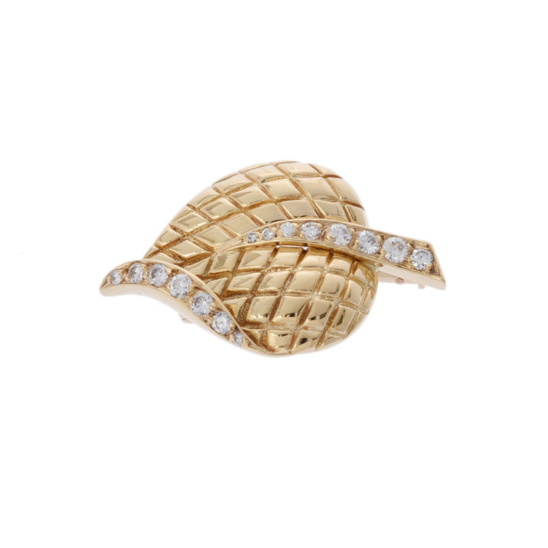 VAN CLEEF & ARPELS ヴァンクリーフ＆アーペル ダイヤ 0.364ct レディース 18ktイエローゴールド ブローチ Aランク 中古 銀蔵