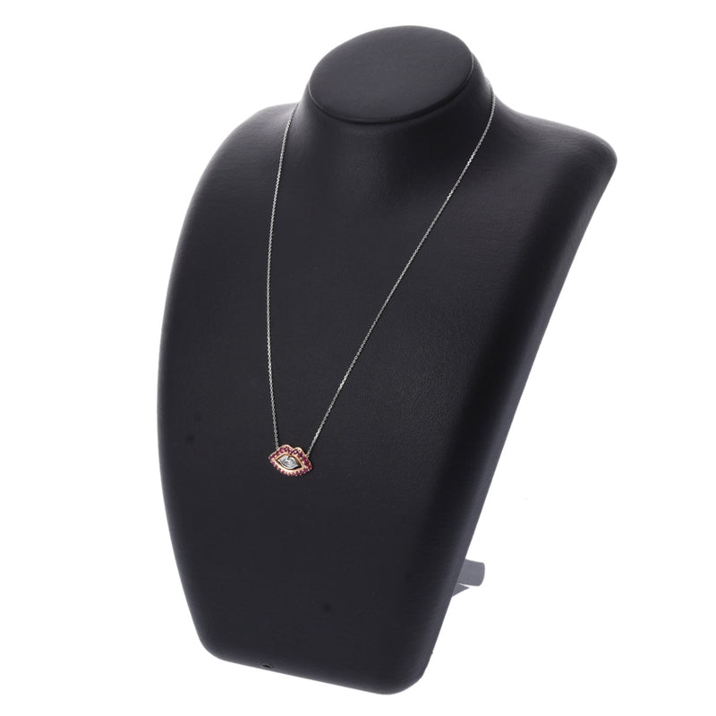 KAZUMI IMAGE カズミ イマージュ ダイヤ0.68ct ルビー0.37ct レディース K18ホワイトゴールド ネックレス Aランク 中古 銀蔵