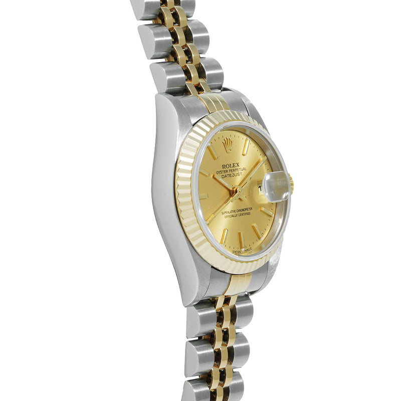 ロレックス デイトジャスト 79173 P番(2000年頃製造) シャンパン レディース 腕時計 自動巻き 中古 銀蔵