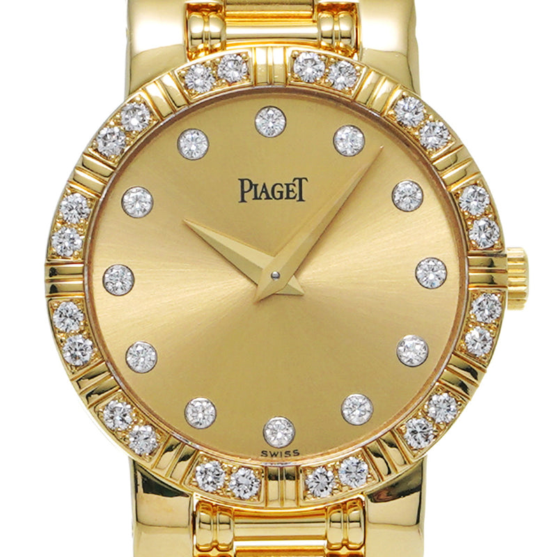 PIAGET ピアジェ ダンサー ベゼルダイヤ 12Pダイヤ 80564K81 ボーイズ 腕時計 クォーツ Aランク 中古 銀蔵