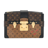 LOUIS VUITTON ルイヴィトン モノグラムリバース トランククラッチ 2WAY キャメル/ブラウン M43596 レディース モノグラムキャンバス ショルダーバッグ Aランク 中古 銀蔵