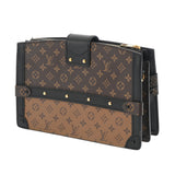 LOUIS VUITTON ルイヴィトン モノグラムリバース トランククラッチ 2WAY キャメル/ブラウン M43596 レディース モノグラムキャンバス ショルダーバッグ Aランク 中古 銀蔵