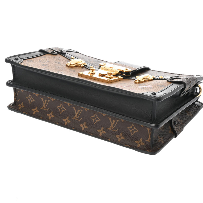 LOUIS VUITTON ルイヴィトン モノグラムリバース トランククラッチ 2WAY キャメル/ブラウン M43596 レディース モノグラムキャンバス ショルダーバッグ Aランク 中古 銀蔵