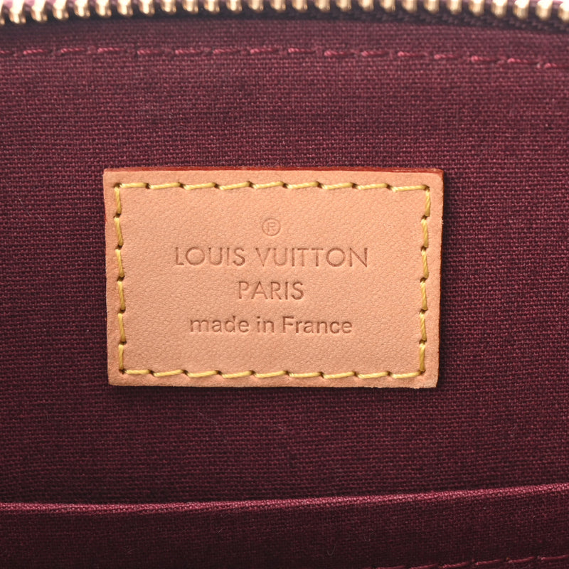 LOUIS VUITTON ルイヴィトン ヴェルニ シャーウッド PM ルージュフォーヴィスト M91492 レディース モノグラムヴェルニ ハンドバッグ ABランク 中古 銀蔵