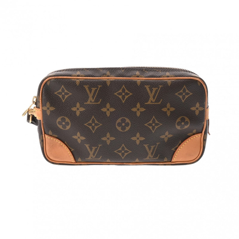 LOUIS VUITTON ルイヴィトン モノグラム マルリードラゴンヌ PM ブラウン M51827 メンズ モノグラムキャンバス セカンドバッグ Bランク 中古 銀蔵