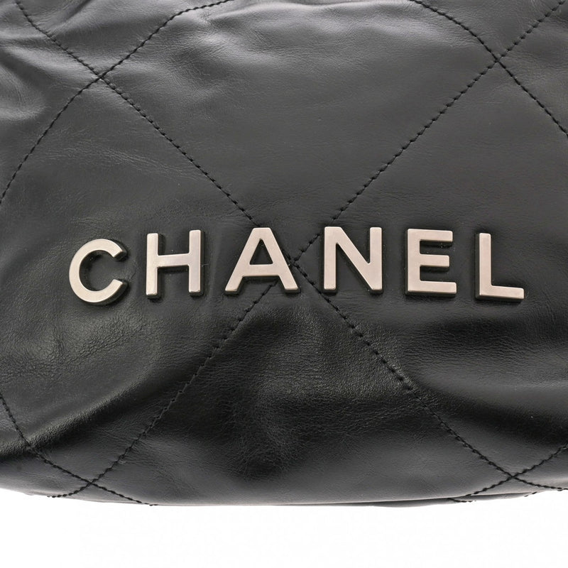 CHANEL シャネル シャネル22 ミニハンドバッグ ブラック AS3980 レディース シャイニーカーフ ハンドバッグ Aランク 中古 銀蔵