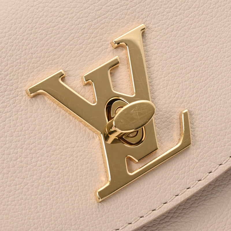 LOUIS VUITTON ルイヴィトン ロックミー エヴァー MINI 2WAYチェーンショルダー グレージュ M21052 レディース グレインカーフレザー ハンドバッグ Aランク 中古 銀蔵