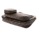 LOUIS VUITTON ルイヴィトン モノグラム ミュルティ ポシェット アクセソワール カーキ M44813 レディース モノグラムキャンバス ショルダーバッグ ABランク 中古 銀蔵