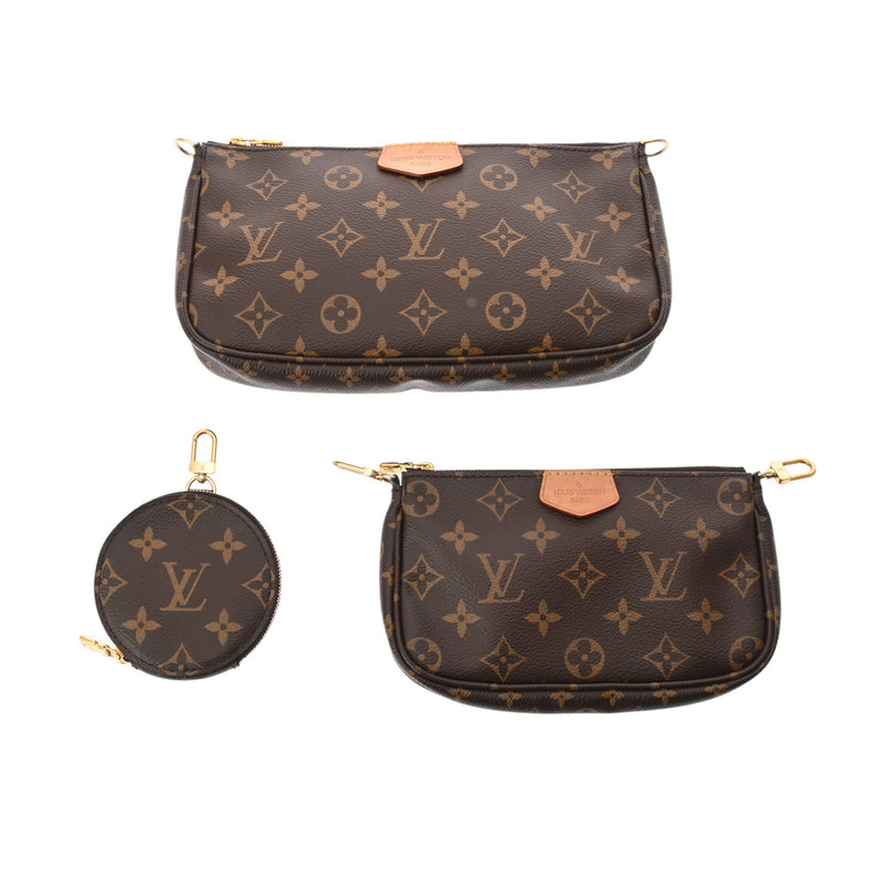 LOUIS VUITTON ルイヴィトン モノグラム ミュルティ ポシェット アクセソワール カーキ M44813 レディース モノグラムキャンバス ショルダーバッグ ABランク 中古 銀蔵