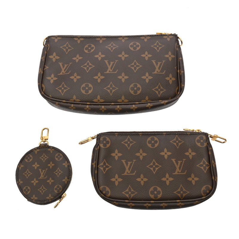 LOUIS VUITTON ルイヴィトン モノグラム ミュルティ ポシェットアクセソワール ローズクレール M44840 レディース モノグラムキャンバス ショルダーバッグ ABランク 中古 銀蔵